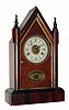 C.1875, William L. Gilbert Clock Co., "Winstead Gothic Extra", 30-hour time/strike/alarm steeple clock. 