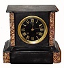 C.1890, Japy Freres, for Tiffany, 8-day time/strike French marble mantel clock, serial No. 3092. 