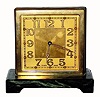 C.1925, Waltham for Tiffany and Co., partners double dial desk clock. 