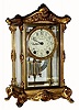 C.1909, Seth Thomas, "EMPIRE No. 9", 4-glass crystal regulator, 8-day time and strike with signed porcelain dial. 