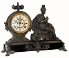 C.1894 Ansonia Clock Co., "Victory", 8-day time/strike figural mantel clock. 