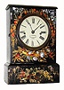 C.1848, Chauncey Jerome, New Haven, Conn., 30-hour time/strike fusee MOP shelf clock. 