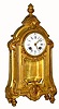 C.1910 Martie and Cie, fanciful ormolu, 8-day time/strike platform escapement mantel clock. 