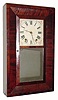 C.1840 Boardman and Wells, 30-hour wood movement bevel case shelf clock. 
