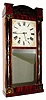 C.1830 Jeromes and Darrow, Bristol, Conn., 8-day time/strike wood movement shelf clock. 