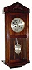 C.1910, German, 8-day time and Bim Bam strike, box style wall clock. 