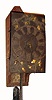 C.1810, Dutch, Stuhl clock movement, 30 Hour, time and strike, with crown verge escapement, and rectangular dial with applied brass decorations. 
