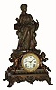 C.1904, Ansonia Clock Co., "Sybil and Industry", 8-day time/strike figural mantel clock. 