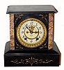 C.1906, Ansonia Clock Co., 8-day time/strike marble mantel clock. 