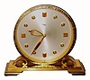 C.1955, IM-Hof, Swiss, "Gotham", 8-day desk timepiece. 