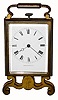 C.1840, Austrian, Marenzeller, qtr repeating strut clock for ladies night stand. 