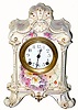 Mixed Lot, C.1895, Ansonia Clock Co., "La Salle", 8-day time/strike porcelain mantel clock, with changed New Haven movement 