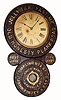 C.1910, Edw F. Baird and Co., Plattsburgh, NY, wall timepiece advertising the tobaccos "Jolly Tar Pastime - Old Honesty Plank Road - Boot Jack and Five Bros", Compliments of John Finzer and Bros, Louisville, KY". 