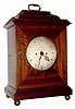 C.1972 [dated] Elmer O. Stennes, mahogany bracket clock, with English 2-fusee bell strike movement [C.1830], with engraved border to back plate, bell strike. 