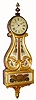 C.1830, Unknown, Boston area, 8-day gilt wall lyre timepiece. 