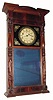 C.1832 Munger and Benedict, Auburn, NY, 8-day time/strike empire wall clock (these came with hangers, and can be used on either shelf or wall). 
