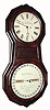 C.1963, Seth Thomas, Office Calendar No. 1, in rosewood, weight driven figure 8 wall clock with original dials. 