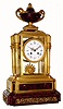 C.1880, Raingo Freres, Paris, ormolu and marble crystal regulator clock, 8-day bell strike. 