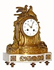 C.1900, Marti and Cie, ormolu, figural mantel clock, 8-day, time and strike. 