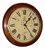 C.1910, English, fusee postal gallery timepiece, 8-day. 