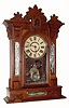 C.1885, William L. Gilbert Clock Co., "Amphion", 8-day time/strike shelf clock. 