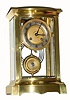 C.1900, French, crystal regulator 8-day time/strike, fancy bow front with matching dial center and pendulum. 