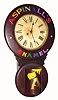 C.1895, Baird Clock Co., Plattsburg, N.Y., ASPINALL'S advertising timepiece, 8-day. 