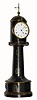 C.1880, French, Lighthouse Form Clock, 8-day platform timepiece with porcelain dial. 