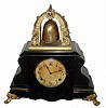 C.1915, William L. Gilbert Clock Co., "Curfew", 8-day time/strike mantel clock. 