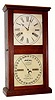 C.1874, Ithaca Calendar Clock Co., "No. 10 Farmers" 30-day time, with double dial, perpetual calendar clock. 