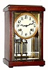 C.1915, Waterbury Clock Co., "Tavernes", 8-day time/strike "crystal regulator", glass front and rear, wood sides. 