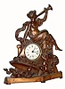 C.1900 Regent Mfg Co., Chicago, Ill., 30-hour figural timepiece/ door stop clock. 