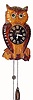 C.1948 Tezuka Clock Co. (Made in Occupied Japan), 30-hour moving eyes novelty timepiece. 
