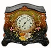 C.1905, Ansonia Clock Co., "La Landes", 8-day time/strike porcelain mantel clock. 