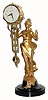 C.1965, Japanese, Meiko, 8-day swinger statue timepiece. 
