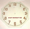 Glass Dial Only, C.1900, Window timepiece. 