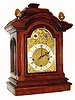 C.1890, German, Muller and Co., 3-tr, Westminster chime on large flat wire gongs bracket clock. 
