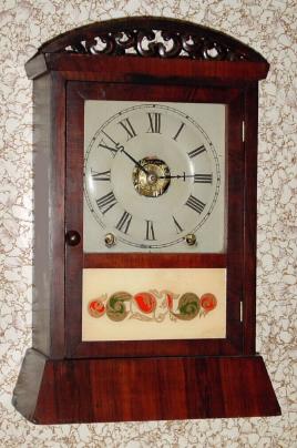 C.1870, Seth Thomas, Chisel Bottom Cottage, 8-day time and strike with alarm. — Antique Clocks Price Guide