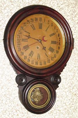 C.1920, E. Ingraham and Co., DEW DROP variant time and calendar, 8-day. — Antique Clocks Price Guide