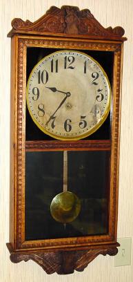 C.1920, Wm. L. Gilbert, OBSERVATORY, oak cased store regulator, 8-day time only. — Antique Clocks Price Guide