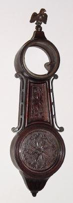 Case only, C.1924, Ansonia Clock Co., "Ansonia Banjo No. 1". Girandole style wall model, miniature. — Antique Clocks Price Guide