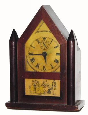 C.1930, The Burroughs Company, No. 49 Steeple Gothic, 30 hour time and alarm. — Antique Clocks Price Guide