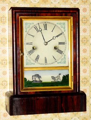 C.1889, New Haven Clock Co., 30-hour time/strike cottage clock. — Antique Clocks Price Guide