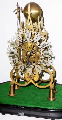 C.1950, Classic Clocks, England, 8-day fusee passing strike skeleton timepiece. — Antique Clocks Price Guide