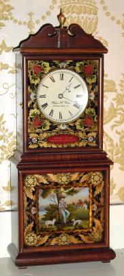 C.2003 (dated) Wayne R. Cline, Bowling Green, KY, mini Mass Shelf clock with 8-day lever movement. — Antique Clocks Price Guide