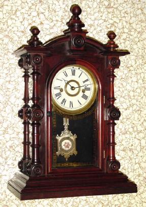 C.1880, Welch, Spring and Co., PATTI, V.P., 8-day time and strike in rosewood. — Antique Clocks Price Guide