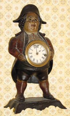 C.1857, Bradley and Hubbard, for Waterbury Clock Co, CONTINENTAL, cast iron blinking eye. — Antique Clocks Price Guide