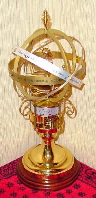 C.1996, German, Annular Dial Clock with Planetarium. — Antique Clocks Price Guide