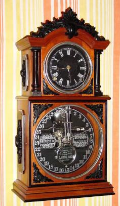 C.1991 (dated) Walter P. Honeck, Canton, Ohio, 8-day time/strike copy of an 1880 Ithaca Parlor 3 1/2 calendar shelf clock, No. 16. — Antique Clocks Price Guide