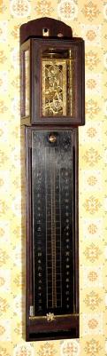 C.1840, Japanese, Stick clock, 1-wt timepiece, top balance with crown-verge escapement and skeletonized front plate, in rosewood case. — Antique Clocks Price Guide
